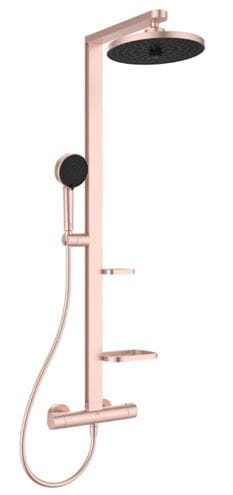 IDEAL STANDARD CERATHERM ALU+ sprchový set s termostatickou batériou, horná sprcha, ručná sprcha s 2 prúdmi, tyč, hadica, rosé BD583RO Obrázek - Hlavní obrázek