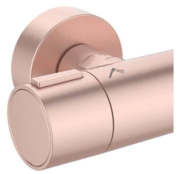 IDEAL STANDARD CERATHERM ALU+ sprchový set s termostatickou batériou, horná sprcha, ručná sprcha s 2 prúdmi, tyč, hadica, rosé BD583RO Obrázek - fotka