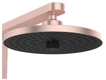 IDEAL STANDARD CERATHERM ALU+ sprchový set s termostatickou batériou, horná sprcha, ručná sprcha s 2 prúdmi, tyč, hadica, rosé BD583RO Obrázek - fotka