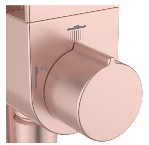 IDEAL STANDARD CERAFLOW ALU+ sprchový set bez batérie, horná sprcha, ručná sprcha s 2 prúdmi, tyč, hadica, rosé BD585RO Obrázek - fotka