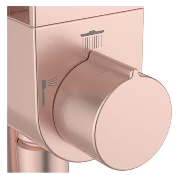 IDEAL STANDARD CERAFLOW ALU+ sprchový set bez batérie, horná sprcha, ručná sprcha s 2 prúdmi, tyč, hadica, rosé BD585RO Obrázek - fotka