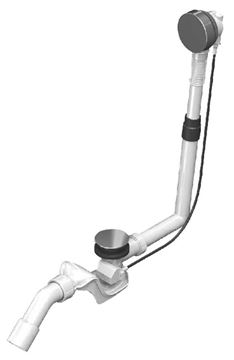KALDEWEI COMFORT LEVEL KA 4001 vaňový sifón 54 cm, bovden, chróm 687772330999 Obrázek - fotka