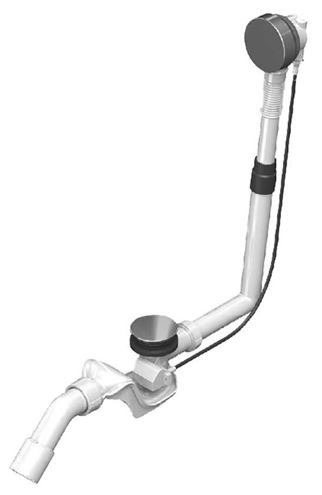 KALDEWEI COMFORT LEVEL KA 4002 vaňový sifón 72,5 cm, bovden, chróm 687772340999 Obrázek - fotka