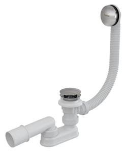 RAVAK vaňový sifón 80 cm, click-clack, chróm