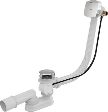 ALCA vaňový sifón 100 cm, s napúšťaním prepadom, bovden, chróm