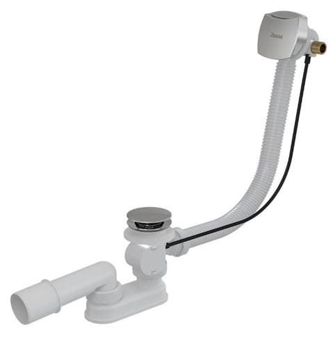 RAVAK vaňový sifón 80 cm, s napúšťaním prepadom, bovden, chróm X01504 Obrázek - Hlavní obrázek