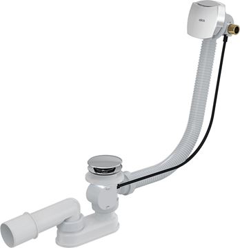 ALCA vaňový sifón 80 cm, s napúšťaním prepadom, bovden, chróm