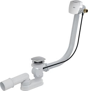 ALCA vaňový sifón 80 cm, s napúšťaním prepadom, bovden, chróm