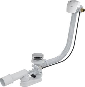 ALCA vaňový sifón 57 cm, s napúšťaním prepadom, bovden, chróm