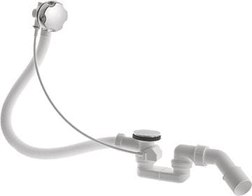 DURAVIT vaňový sifón 53 cm, bovden, chróm