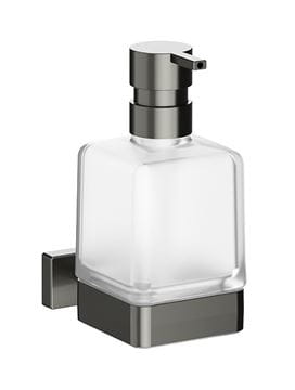 INDA LEA 1800 dávkovač tekutého mydla 250 ml, nástenný, sklo, brúsený grafit