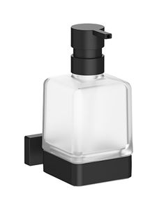 INDA LEA 1800 dávkovač tekutého mydla 250 ml, nástenný, sklo, matná čierna