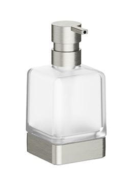 INDA LEA 1800 dávkovač tekutého mydla 250 ml, sklo, brúsený nikel