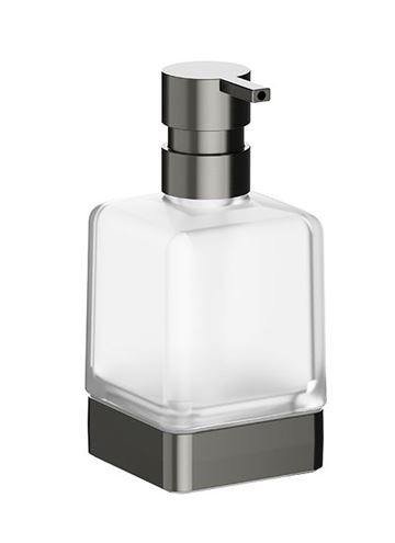 INDA LEA 1800 dávkovač tekutého mydla 250 ml, sklo, brúsený grafit A1812ZMB21 Obrázek - Hlavní obrázek
