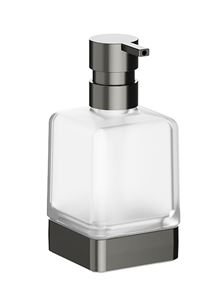 INDA LEA 1800 dávkovač tekutého mydla 250 ml, sklo, brúsený grafit
