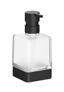 INDA LEA 1800 dávkovač tekutého mydla 250 ml, sklo, matná čierna