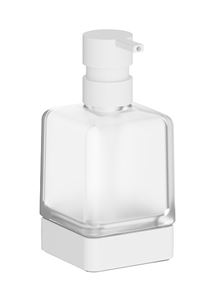 INDA LEA 1800 dávkovač tekutého mydla 250 ml, sklo, matná biela
