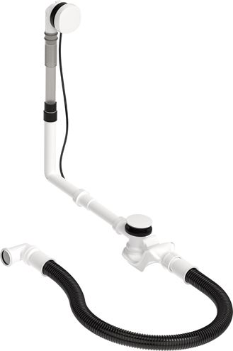 DURAVIT QUADROVAL vaňový sifón 70 cm, bovden, biela 792218000000000 Obrázek - Hlavní obrázek