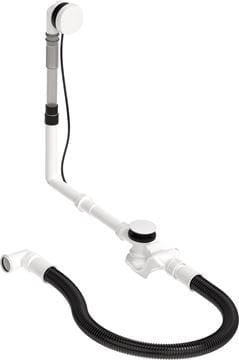 DURAVIT QUADROVAL vaňový sifón 70 cm, bovden, biela