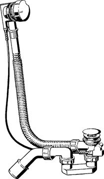 VIEGA SIMPLEX 6168.46 vaňový sifón 72,5 cm, bovden, chróm 595678 Obrázek - fotka