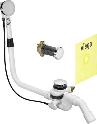 VIEGA MULTIPLEX TIRO F 6145.5 vaňový sifón 72,5 cm, s napúšťaním odtokom, bovden, chróm 675462 Obrázek - fotka