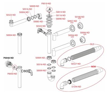 CONCEPT drezový sifón DN50, s výpustom PT10080050 Obrázek - fotka