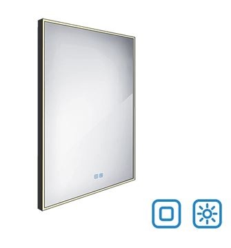 NIMCO 13000 zrkadlo 60x80 cm, reverzibilné, s osvetlením, s reguláciou stmievania a teploty svetla, s dvoma senzormi ZPC 13002VX-90 Obrázek - fotka