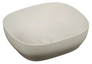 VITRA OUTLINE umývadlová misa 46 cm, bez prepadu, VitrAhygiene, matt taupe