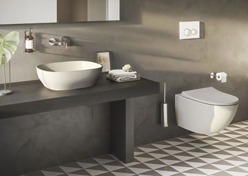 VITRA OUTLINE umývadlová misa 46 cm, bez prepadu, VitrAhygiene, matt taupe 5994B420-0016 Obrázek - fotka