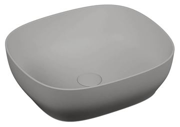 VITRA OUTLINE umývadlová misa 46 cm, bez prepadu, VitrAhygiene, matt stone grey