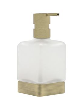 INDA LEA 1800 dávkovač tekutého mydla 250 ml, sklo, brúsené zlato
