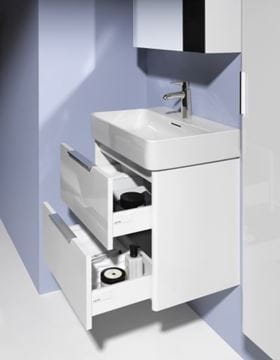 LAUFEN BASE skrinka pod umývadlo 58,5x39x51,5 cm, 2 zásuvky, matná biela H4022521102601 Obrázek - fotka