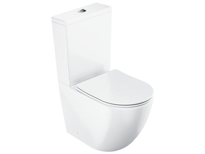 RAVAK OPTIMA WC kombi, so SoftClose sedadlom, RimOff splachovanie, vario odpad, bočné napúšťanie X01870 Obrázek - Hlavní obrázek