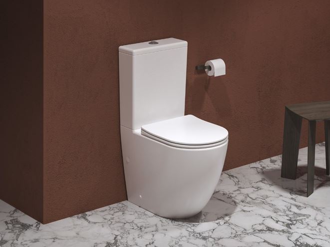 RAVAK OPTIMA WC kombi, so SoftClose sedadlom, RimOff splachovanie, vario odpad, bočné napúšťanie X01870 Obrázek - fotka