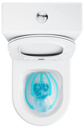 RAVAK OPTIMA WC kombi, so SoftClose sedadlom, RimOff splachovanie, vario odpad, bočné napúšťanie X01870 Obrázek - fotka