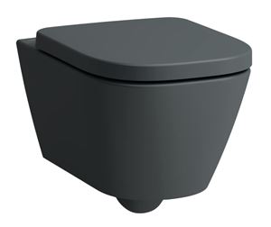 LAUFEN MEDA závesné WC, Rimless splachovanie, matný grafit