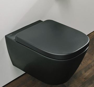 LAUFEN MEDA závesné WC, Rimless splachovanie, matný grafit H8201107580001 Obrázek - fotka