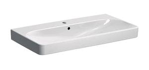 GEBERIT SMYLE SQUARE umývadlo 90 cm, s otvorom pre batériu a prepadom