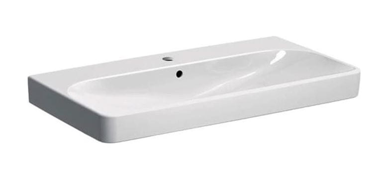 GEBERIT SMYLE SQUARE umývadlo 90 cm, s otvorom pre batériu a prepadom 500.251.01.1 Obrázek - Hlavní obrázek
