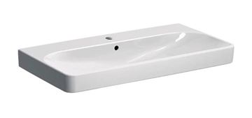 GEBERIT SMYLE SQUARE umývadlo 90 cm, s otvorom pre batériu a prepadom