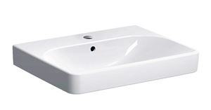 GEBERIT SMYLE SQUARE umývadlo 60 cm, s otvorom pre batériu a prepadom