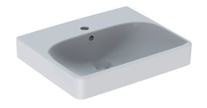 GEBERIT SMYLE SQUARE umývadielko 50 cm, s otvorom pre batériu a prepadom