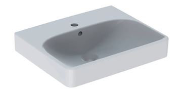 GEBERIT SMYLE SQUARE umývadielko 50 cm, s otvorom pre batériu a prepadom