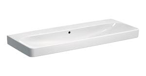 GEBERIT SMYLE SQUARE umývadlo 120 cm, s prepadom