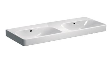 GEBERIT SMYLE SQUARE dvojumývadlo 120 cm, s prepadom