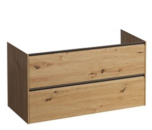 LAUFEN MEDA skrinka pod umývadlo 98,4x45x51,5 cm, 2 zásuvky, s organizérom, divoký dub