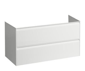 LAUFEN MEDA skrinka pod umývadlo 98,4x45x51,5 cm, 2 zásuvky, s organizérom, matná biela