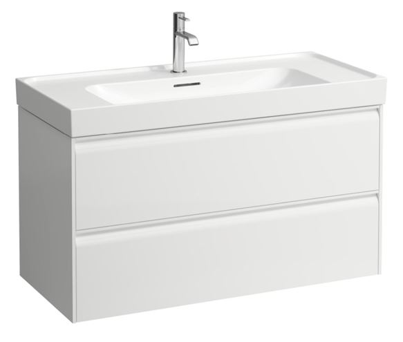 LAUFEN MEDA skrinka pod umývadlo 98,4x45x51,5 cm, 2 zásuvky, s organizérom, matná biela H4216220112601 Obrázek - fotka