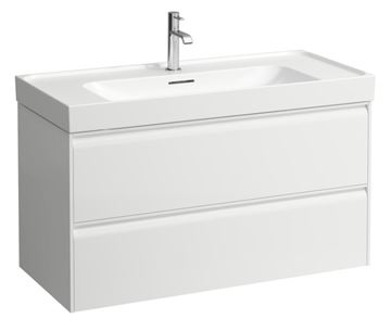 LAUFEN MEDA skrinka pod umývadlo 98,4x45x51,5 cm, 2 zásuvky, s organizérom, matná biela H4216220112601 Obrázek - fotka