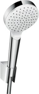 HANSGROHE CROMETTA 1JET sprchová súprava 3-dielna, ručná sprcha pr. 100 mm, hadica, držiak, biela/chróm